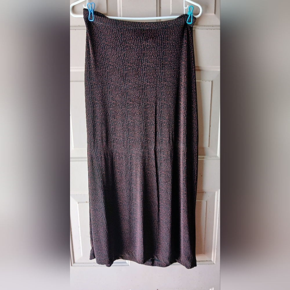 Linden Black and Pink Maxi Skirt